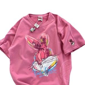 Tshirt for woman. 100%cotton bunny